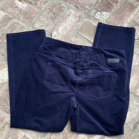 Navy Blue Pull On Corduroy Pants Size 16 Petite - Picture 4 of 12